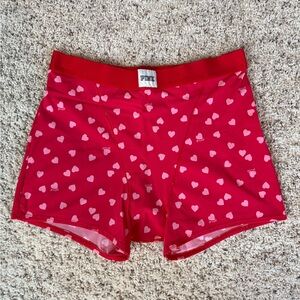 ❤️PINK Red Heart Patterned Boxer Brief❤️